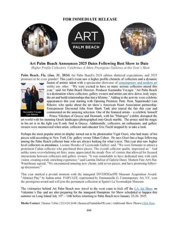 The Final Post Art Palm Beach Release 1